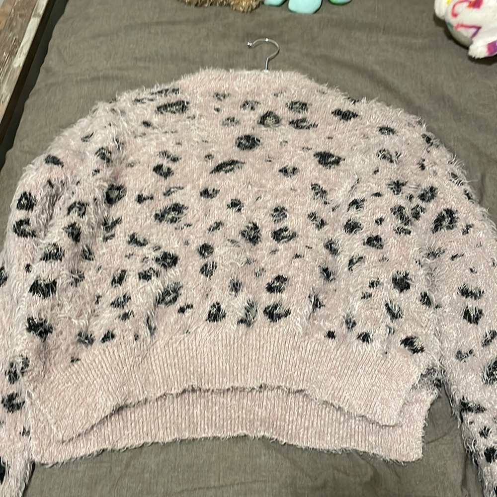 Pink cheetah sweater